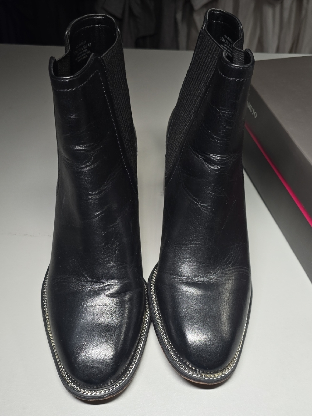 Vince Camuto Black NAPPA/RIBBED GORE STYLE VC-JENTILLIY Size 10M